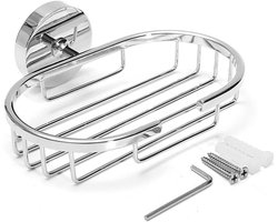 Wandzeepbakje van roestvrij staal (voor badkamers en douches) - Chroom