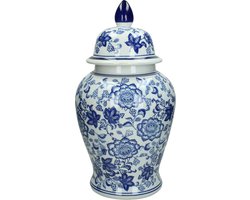 Wants&Needs Pot Porselein Blauw 22 X 22 X 36.5