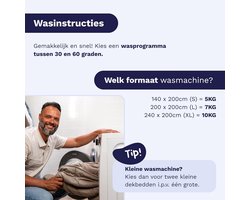 Warm 2-in-1 Teddystof Dekbed met Vaste Overtrek - Wasbaar en Hypoallergeen Bedtextiel