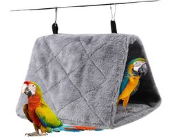 Warm vogelhuisje/nest - vogelbed voor hangmat voor conure - valkparkiet - dwergpapegaai of grijze kaketoe - Brawdress