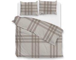 Warme flanel dekbedovertrek Bonne - 240x200/220 (lits-jumeaux) - heerlijk zacht en hoogwaardig - unieke dessin - donsachtig laagje - slijtvast - ideaal tegen kou