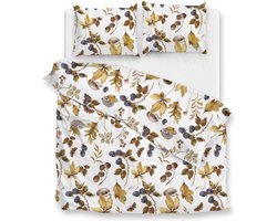 Warme flanel dekbedovertrek Loena - 240x200/220 (lits-jumeaux) - heerlijk zacht en hoogwaardig - unieke dessin - donsachtig laagje - slijtvast - ideaal tegen kou