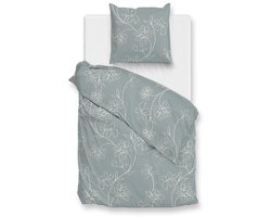 Warme flanel dekbedovertrek Tatum - 140x200/220 (eenpersoons) - heerlijk zacht en hoogwaardig - unieke dessin - donsachtig laagje - slijtvast - ideaal tegen kou