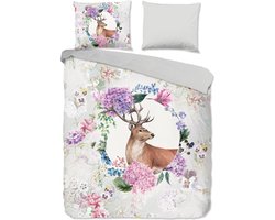 Warme flanel dekbedovertrek Tiara- 200x200/220 (tweepersoons) - heerlijk zacht - hoogwaardige kwaliteit - unieke dessin - prachtige uitstraling - ademend en huidvriendelijk - donsachtig laagje - slijtvast en duurzaam - ideaal tegen kou