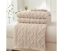 Warme Wollen Deken - Dubbelzijdig - Multifunctioneel - 1 stuk - Zacht Polyester