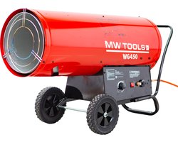 Warmeluchtblazer op propaangas 70-132kW met thermostaat MW Tools WG450