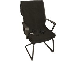 Warmtedeken Cloudhug Teddy met stekker Warmy black - Stoel Verwarmer - Regelbaar - 4 meter aansluitsnoer