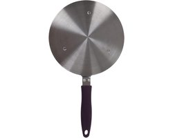Warmtegeleider Plaat - Inductie Adapter - Gelijkmatig Koken - Roestvrij Staal - 39 x 25 cm - Zilver