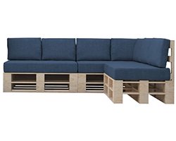 Wasbaar Tuinkussen voor Eu-pallets - Set van 10 - Vele Kleuren en Maten