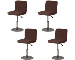Wasbare Barstoel Covers met Rugleuning - 4 Stuks