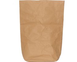 Wasbare Papieren Opbergmand, Maat L, Afmeting: L30xB16xH62 cm, Bruin