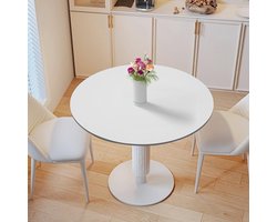 Wasbare Ronde Tafelkleed van 110 cm - Elastisch, 3D Print Lotus Effect voor Tuin en Restaurant - Ideaal voor Buitengebruik en Feestjes