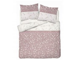Washandjes Dekbedovertrek 220x200 Rose Wit Bladeren
