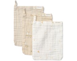Washandjes set - Beige - Newborn Naturals - Little Goose