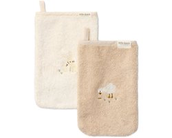 Washandjes set - Wit - Newborn Naturals - Baby Bunny