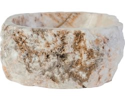 Waskom Natural Sunset Onyx – 30-35x15 cm – Natuursteen