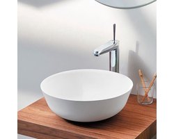 Waskom opbouw Bowl composiet ø41cm wit mat