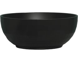 Waskom van Keramiek Mat Zwart - Ronde Wastafel - Rond - Nano Coating - Hoogwaardige afwerking - 40 cm Ø