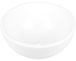 Waskom Wit Keramiek Rond Ø 20 x 10 cm | Per Stuk