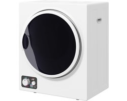 Wasmachine Droger – Mini Tumbler Droger – Compacte Kledingsdroger – Energiezuinige Wasdroger – Muurbevestiging En Vrijstaand – 4 Programma’s Tot 65°C – 850W Met RVS Trommel