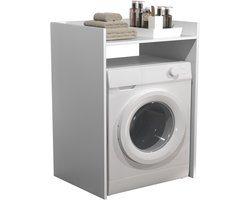 Wasmachine kast - wasmachine ombouw kast - wasmachine meubel - wit
