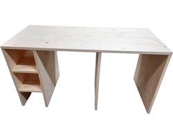 Wasmachine ombouw kast nieuw steigerhout voor 2 machines en 1 vak met plankjes