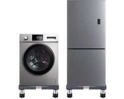 Wasmachine Verhoger - Geschikt voor Droger, Koelkast, Vaatwasser en Vriezer - Opbouwmeubel - Sokkel - Kast - Verstelbaar - Zwart - LUFT