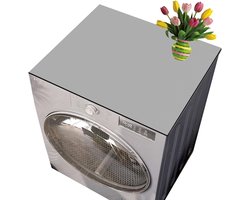 Wasmachinehoes, wasmachinehoes, wasmachine stofhoes, wasmachine stofhoes, wasmachinehoes, wasmachinehoes, voor wasmachines, grijs, 60 x 60 cm