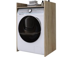 Wasmachinekast met Plank Badkamer Opzetkast Sonoma Eiken