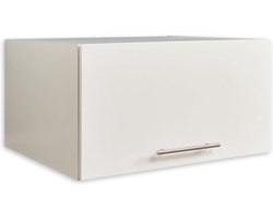 Wasmachinekast Wit Opzetkast voor Boven Wasmachine en Droger - Extra Opbergruimte
