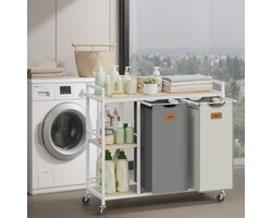 Wasmand 2 compartimenten, wasverzamelaar 100 L, wassorteerder