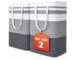 Wasmand 2 Pack - 150L - (2x75L) - Opvouwbaar - Wassorteerder - Wasmanden - Opvouwbare Wasmand - Laundry Basket