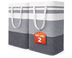 Wasmand 2 Pack - 75L - Opvouwbaar - Wassorteerder - Wasmanden - Opvouwbare Wasmand - Laundry Basket