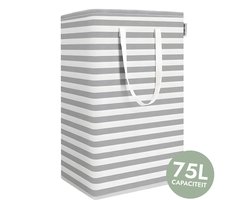 Wasmand 75L Opvouwbaar – Stevige Opbergmand met Handvatten – Waterdichte Was Organizer – Voor Kleding, Speelgoed of Linnen
