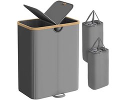 Wasmand - Met twee compartimenten en deksel