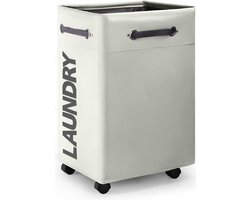 Wasmand met Wielen - 74L Inklapbare Wasmand - Laundry basket - Opbergbox - Wassorteerder
