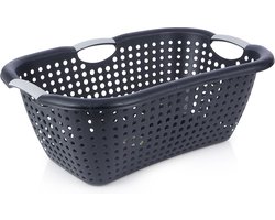 Wasmand Plastic Zwart 26 l - Opbergmand - Mand - Wassorteerder