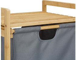 Wasmand rek - 30 liter - 120x40x33 cm - bamboe