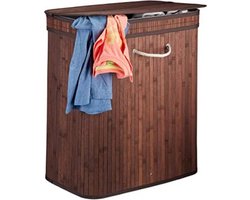 Wasmand Riet - Wasmand Riet Met Deksel - Wasmand Bamboe - Bruin