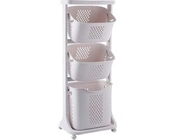 Wassorteerder - Handige Wasmand met 3 Vakken voor Eenvoudig Sorteren