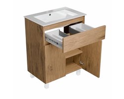 Wastafel met Onderkast 60 cm - Modern en Stijlvol voor Badkamer