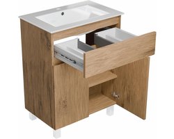Wastafel met Onderkast 60 cm - Modern en Stijlvol voor Badkamer