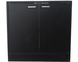 Wastafel onderkast - badkamermeubel - zwart
