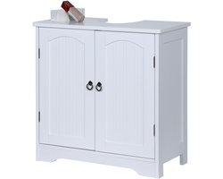 Wastafel onderkast - met uitsparing - 60 cm - wit