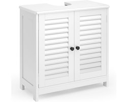 Wastafel Onderkast - Met Uitsparing - Badkamer Meubel Kastje - Staand - Opbergruimte - badkamerinterieur