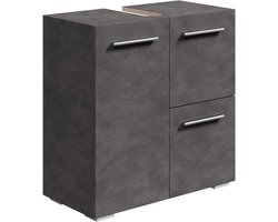 Wastafel Onderkast met Uitsparing - Wasbak Kast - Badkamermeubel - Kasten