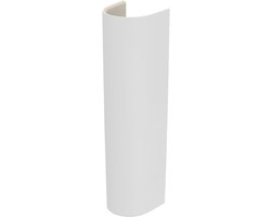 Wastafel Zuil - Ondersteuning Wastafel - Badkamer Inrichting - Keramiek Materiaal - 74.5 cm Hoog - Wit