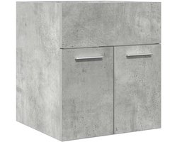 Wastafelkast | badkamerkast | Wastafelmeubel | Wastafel onderkast 41x38,5x46 cm bewerkt hout betongrijs