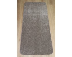Wastafelmat - Badkamermat - Soft - beige - taupe - 50x120cm - antislip