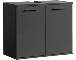 Wastafelmeubel - Badkamerkast - Opbergen Badkamer - Gemaakt in Duitsland - 59x70x355 cm - Antraciet